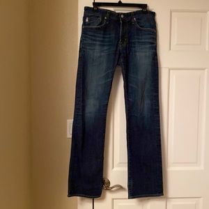 AG Adriano Goldschmied Jeans Women’s 31 The Protege Straight Leg Blue Dark Wash